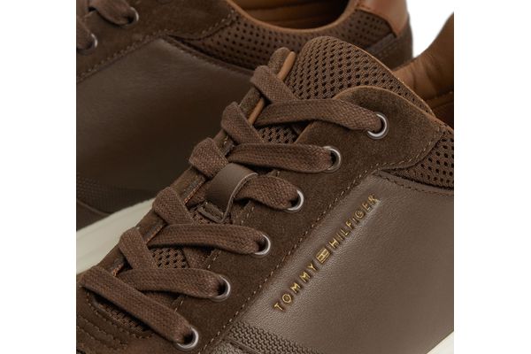 Men's Brown TH Dressy Sneaker Suede Mix Tommy Hilfiger FM0FM05910-GT6