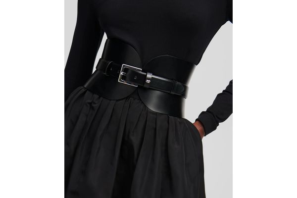 Women's Black K/ESSENTIAL MULTIFUNCTION BELT Karl Lagerfeld A1W33063-999 Black