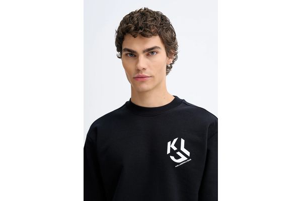 Men's Black KLJ REG MONOGRAM SWEAT Karl Lagerfeld Jeans B1M20050-999 Black