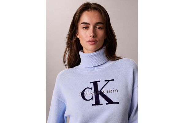 Γυναικείο Ζιβάγκο Πουλόβερ Γαλάζιο Calvin Klein LV047H329G-C3Q