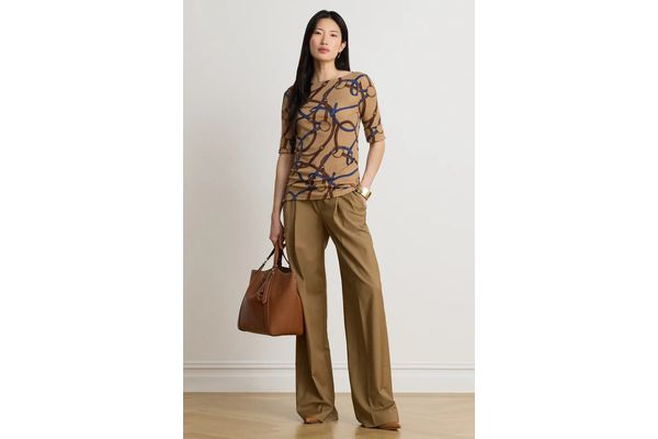 Γυναικείο T-shirt Καφέ Ralph Lauren 200B27407001-CAMEL