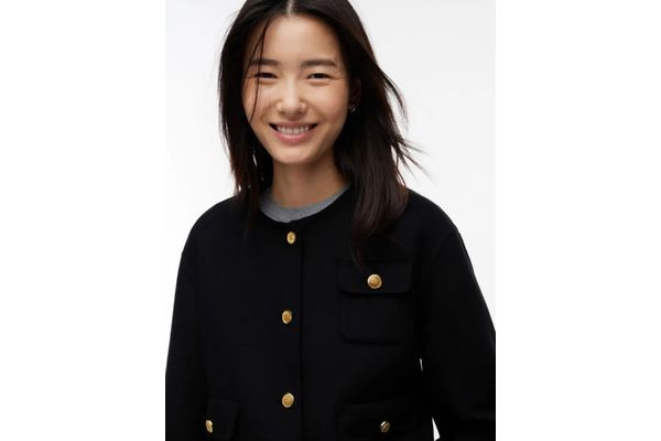 Women's Black DF WOOL LADY JACKET WITH FUR Tommy Hilfiger WW0WW52914-BDS