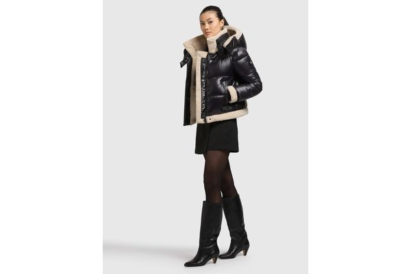 Women's Black Nessie 3 Jacket Khujo KJ1295JK263-BLACK