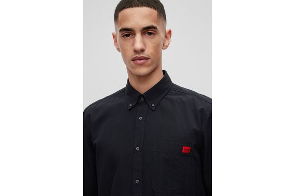 Men's Black Evito Shirt HUGO 50479302-004