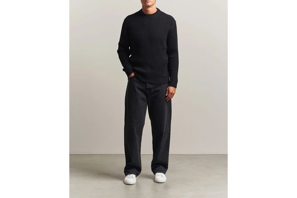 Men's Black Sribban Sweater HUGO 50570249-001