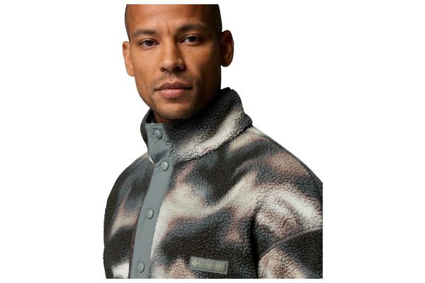 Men's Sedona Sage Dyeflow Helvetia II Printed Printed Half Snap Fleece Columbia 2098461-342