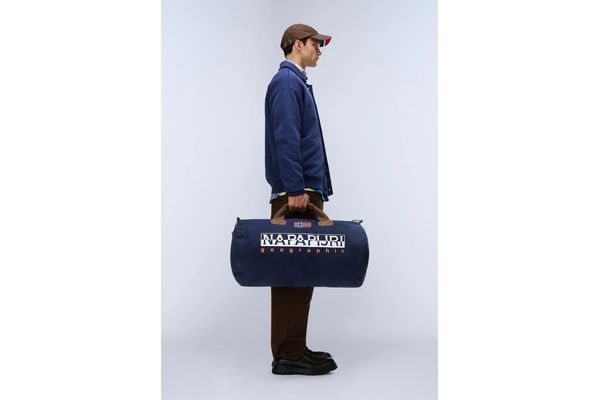 Unisex Navy Blue Bering 3 Duffle Bag Napapijri NP0A4GGM-1761