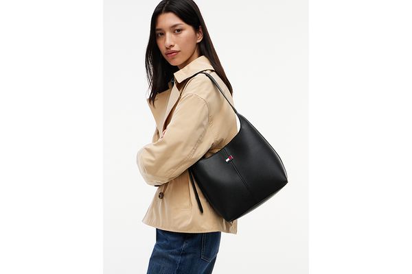 Women's Black TJW CITY BUCKET BAG Tommy Jeans AW0AW19062-BDS