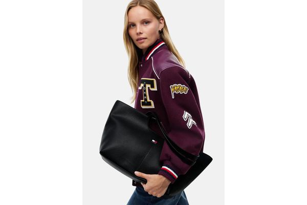 Women's Black TJW CITY TOTE BAG Tommy Jeans AW0AW19064-BDS