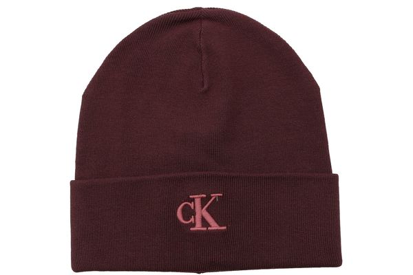 Unisex Fudge CK Fine Rib Beanie Calvin Klein LV04F8098G-BAP