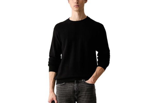 Ανδρικό Simoh Πουλόβερ Μαύρο HUGO 50566762-001