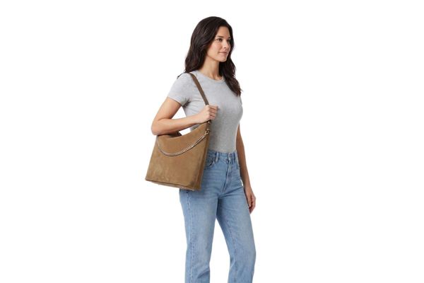 Γυναικεία Yelena Hobo Τσάντα Μπεζ BOSS 50573246-263