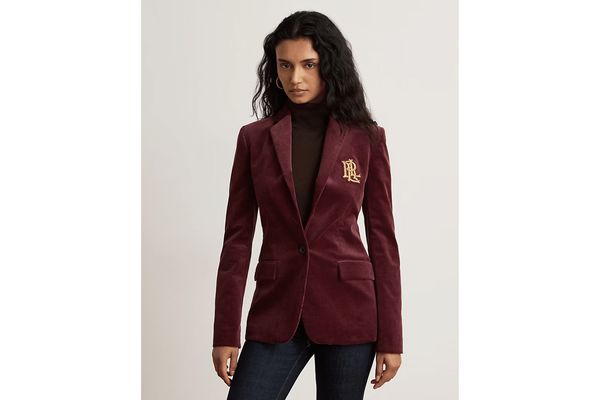 Women's Burgundy Blazer Ralph Lauren 200P14619500-RED
