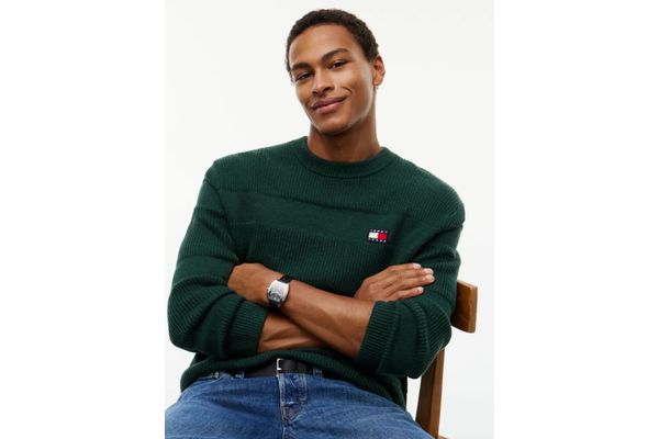 Men's Green TJM REG TEXTURED SWEATER Tommy Jeans DM0DM23571-M2Q
