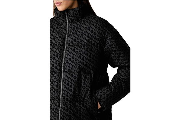 Γυναικείο Monogram Puffer Μπουφάν Μαύρο Karl Lagerfeld Jeans B4W15020-A75