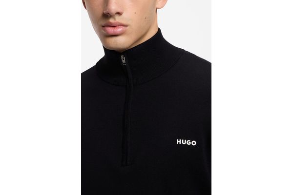 Ανδρικό San Quintus Πουλόβερ Μαύρο HUGO 50574143-001