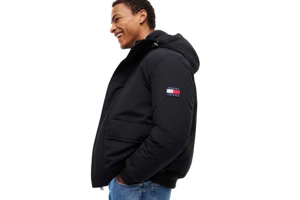 Men's Black TJM CITY READY BOMBER JACKET Tommy Jeans DM0DM22032-0GK