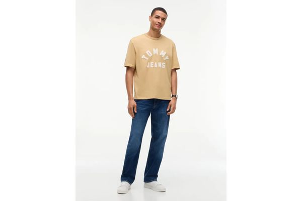 Men's Beige TJM 90'S NEW CLASSIC SS TEE Tommy Jeans DM0DM23544-ACA