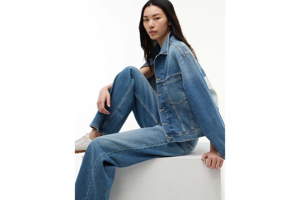 Women's Blue CLAIRE HIGH RISE WIDE DJ6035 Tommy Jeans DW0DW23188-1A5