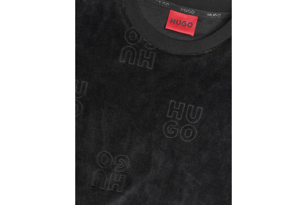 Men's Black Veloro Sweatshirt HUGO 50571215-001