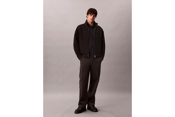 Men's Black Ls Cooling Spacer Full Zip Jacket Calvin Klein LV04LH225G-UB1