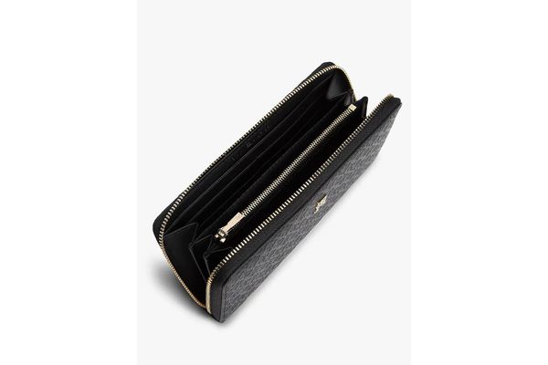 Women's Black TH ICON LRG ZA MONO WALLET Tommy Hilfiger AW0AW18482-BDS