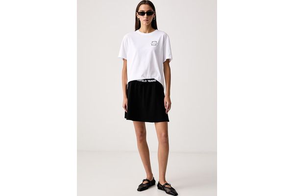 Women's Black KLJ MILANO LOGO SKIRT Karl Lagerfeld Jeans B4W12020-999 Black