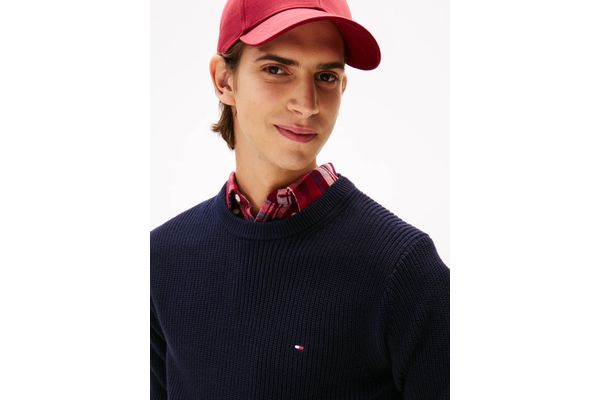 Men's Navy Blue RWB RIB CREW NECK JUMPER Tommy Hilfiger MW0MW41516-DW5