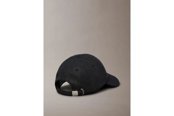Women's Black Embroidered Titlecase Logo Felt Cap Calvin Klein LV04D5131G-UB1