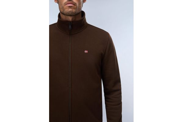 Men's Brown Balis Full-Zip Jacket Napapijri NP0A8A5Z-WT31