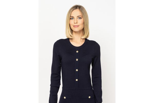 Women's Navy Blue Heal Dress Heavy Tools T54021-NAVY