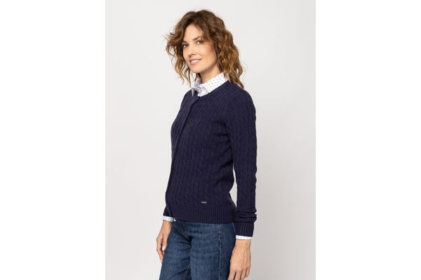Women's Navy Blue Hideal Cardigan 0Heavy Tools T90001-NAVY