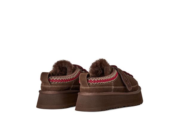 Women's Burnt Cedar Heritage Lace-Up Slipper UGG 1180361-BCDR