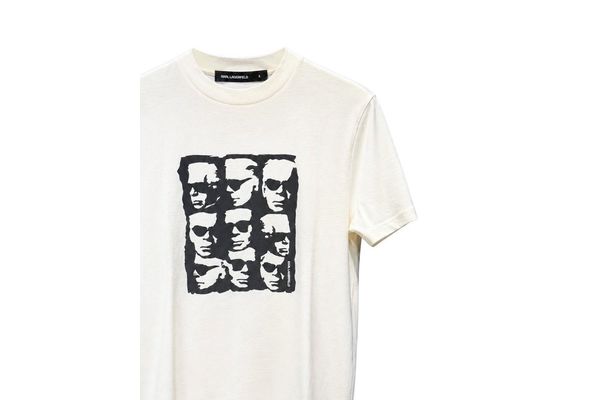 Ανδρικό T-shirt Εκρού Karl Lagerfeld 755150 564235-80