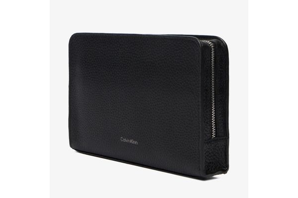 Ανδρικό Δερμάτινο Τσαντάκι Χειρός Μαύρο Calvin Klein LV04D1153G-UB1