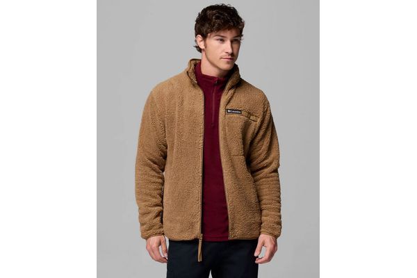 Men's Brown Rugged Ridge High Pile Full Zip Columbia 2135481-257