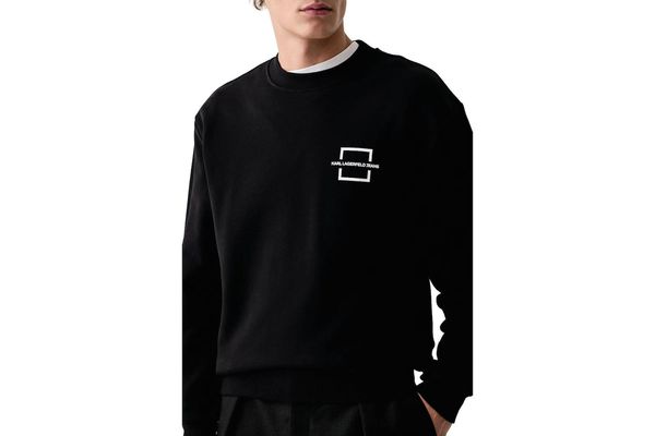Men's Black KLJ REG LOGO SWEAT Karl Lagerfeld Jeans B4M20016-999 Black