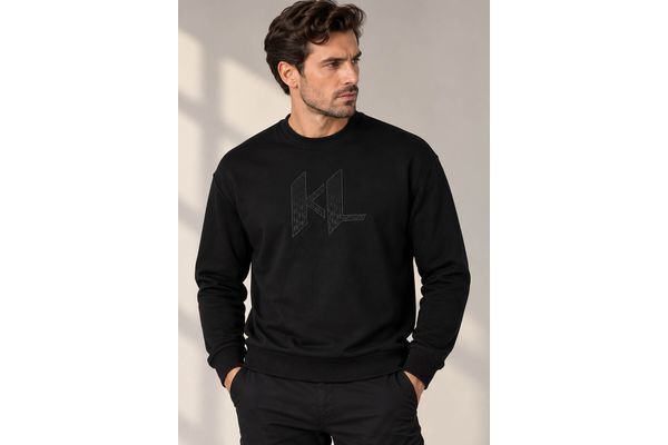 Men's Black Sweat Crewneck Karl Lagerfeld 705013 564910-990