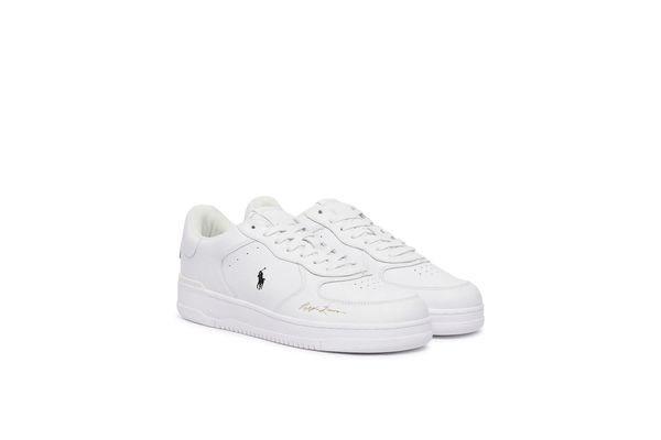 Men's White LEATHER-MASTR CT SIG-SK-LTL Ralph Lauren 809P17938001-White