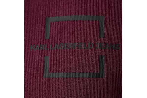 Ανδρικό Slim Logo T-shirt Μπορντό Karl Lagerfeld Jeans B4M17024-553 Wine