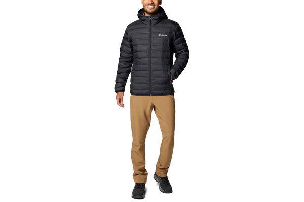 Men's Black Lake 22 II Down Hooded Jacket Columbia 2086294-010