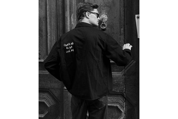 Men's Black KLJ X PT OVERSHIRT Karl Lagerfeld Jeans B4M16003-999 Black
