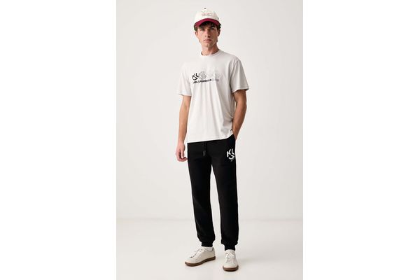 Men's Black KLJ MONOGRAM SLIM SWEATPANT Karl Lagerfeld Jeans B3M10013-999 Black