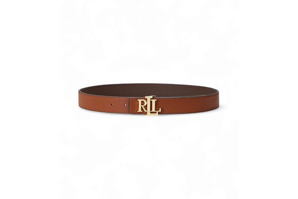 Women's Brown FL GRN PB/FL GRN PB-REV LRL 30-BLT-MED Ralph Lauren 412912039002-BRN TAN