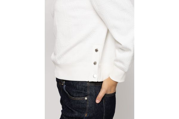 Women's White Davenna Sweatshirt Heavy Tools T02036-WHITE