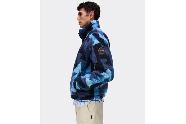 Men's Blue T-FLEECE FZ Jacket Napapijri NP0A8AO4-FXJ1