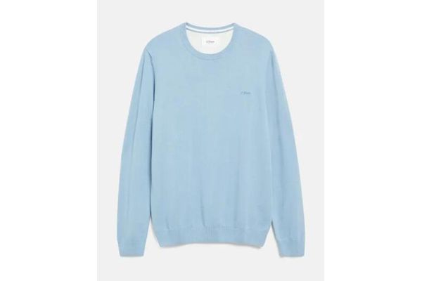Men's Light Blue Knitted Sweater S.Oliver 2143173-5030