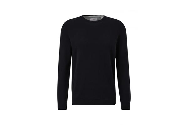 Men's Black Knitted Sweater S.Oliver 2143173-9999