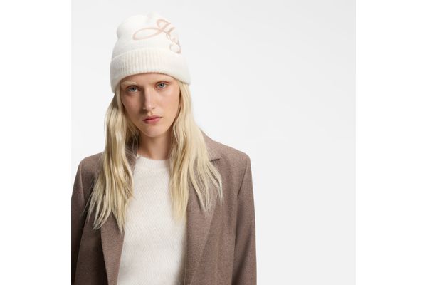Women's Beige Sesperry Beanie Hat HUGO 50569947-127