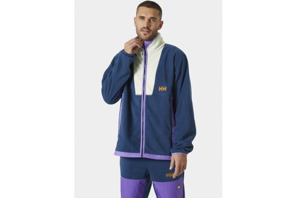 Men's Blue HEH Yu Fleece Jacket Helly Hansen 54018-584